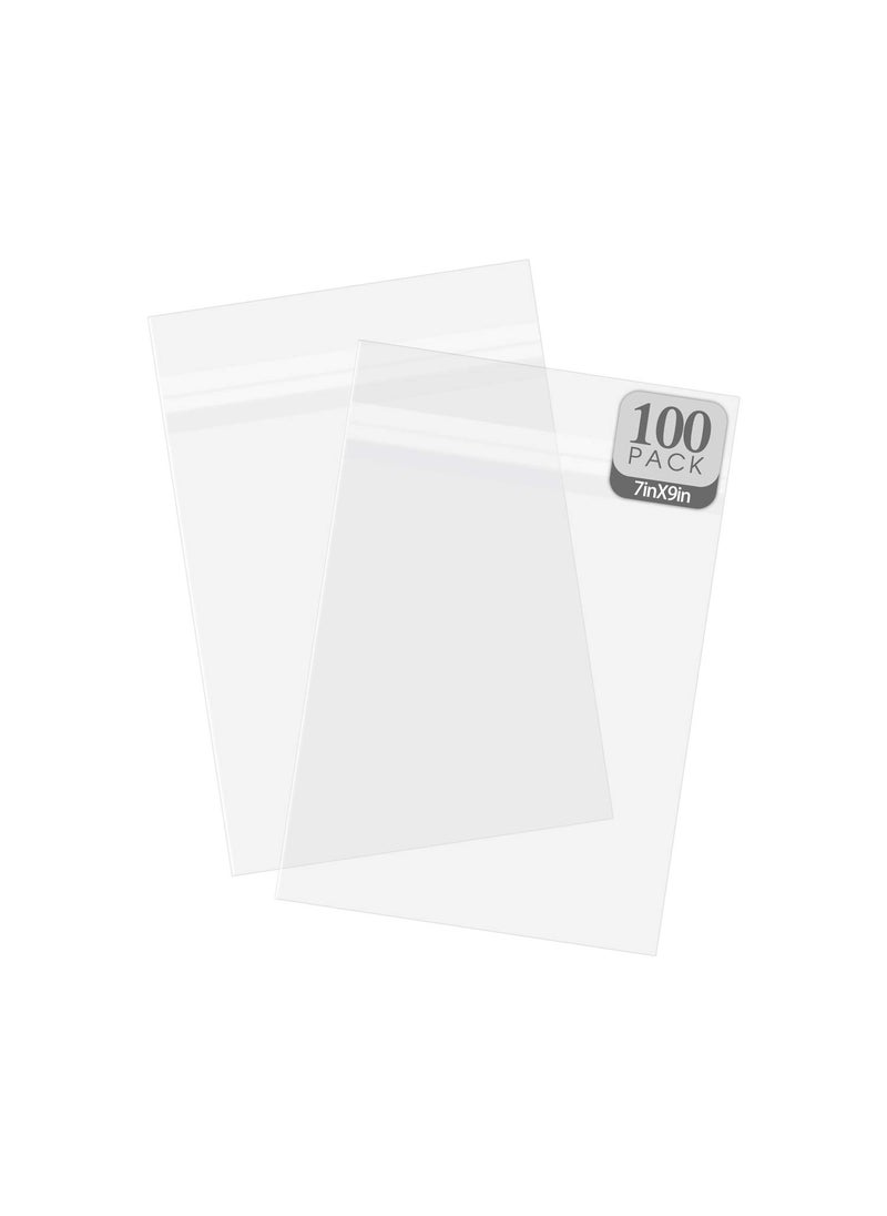 Golden State Art Golden State Art 100 Pack Clear Bags for Mats Pictures AcidFree 7 x 9 