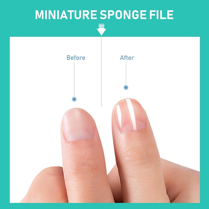 GALPADA 50pcs Mini Sponge Nail Files Manicure Buffers Green Double-Sided Nail File Block for Care and Polishing at Home Or Salon - Image 5