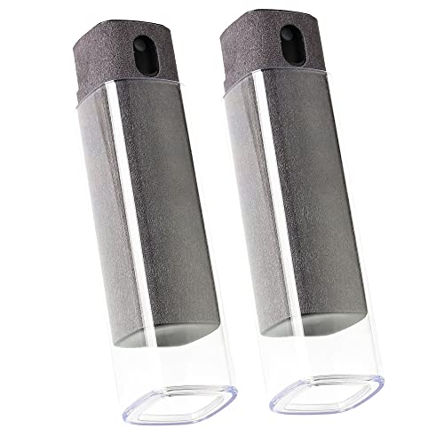 ZERNBER 2 Pcs Screen Cleaner Kit, 3-in-1 Touchscreen Mist Cleaner Spray Bottle Tool & Microfiber Cloth for Phone/Laptop/Tablet/TV/Monitor/Car Screens(Grey) - Image 1