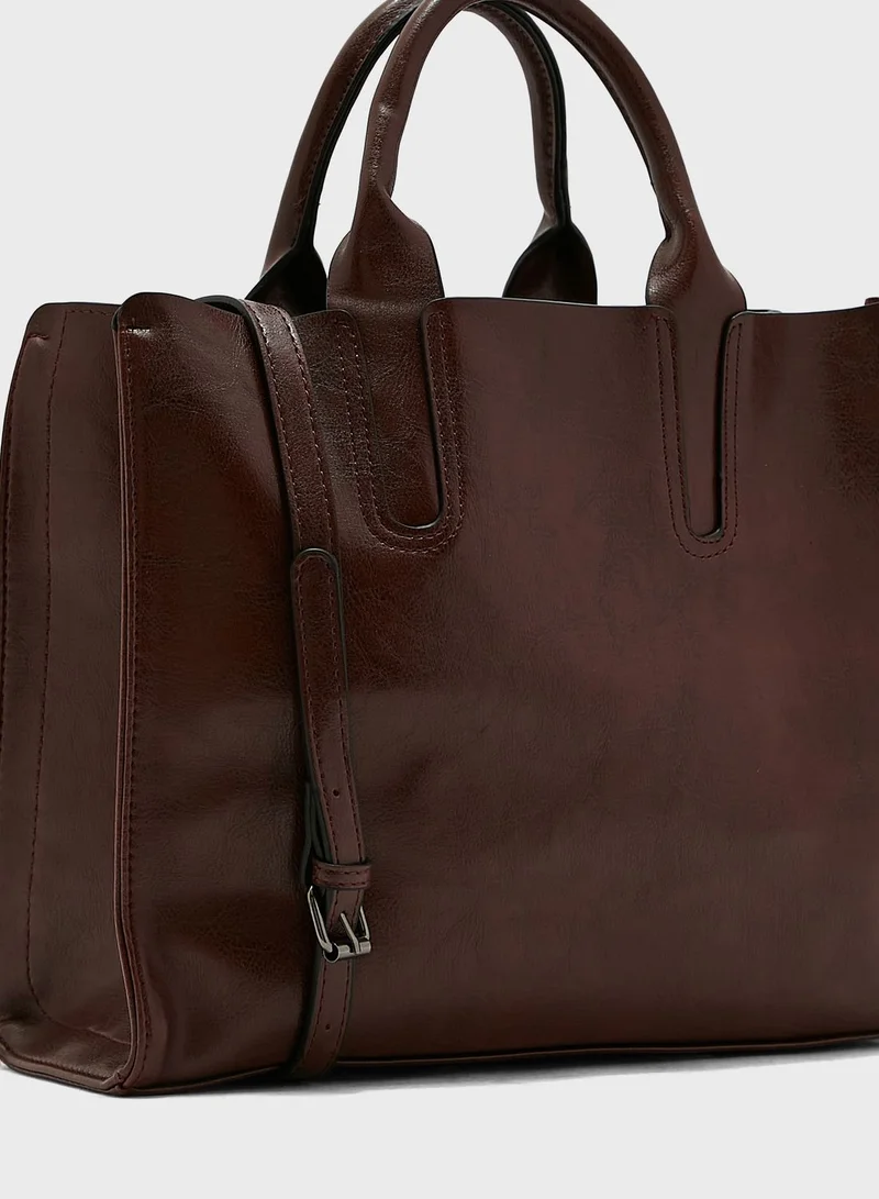ELLA Square Tote Handbag