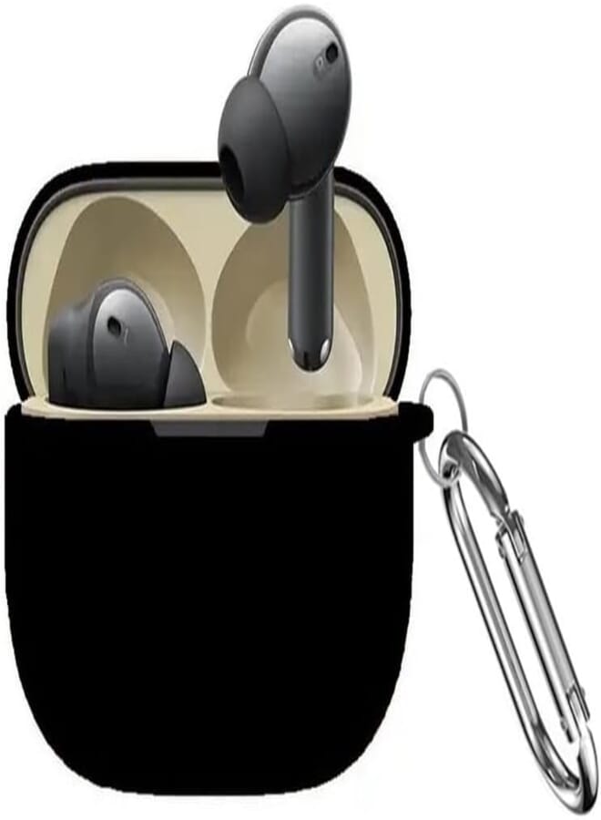 Capo | Silicone Case Cover for Realmee Buds T300 -Black