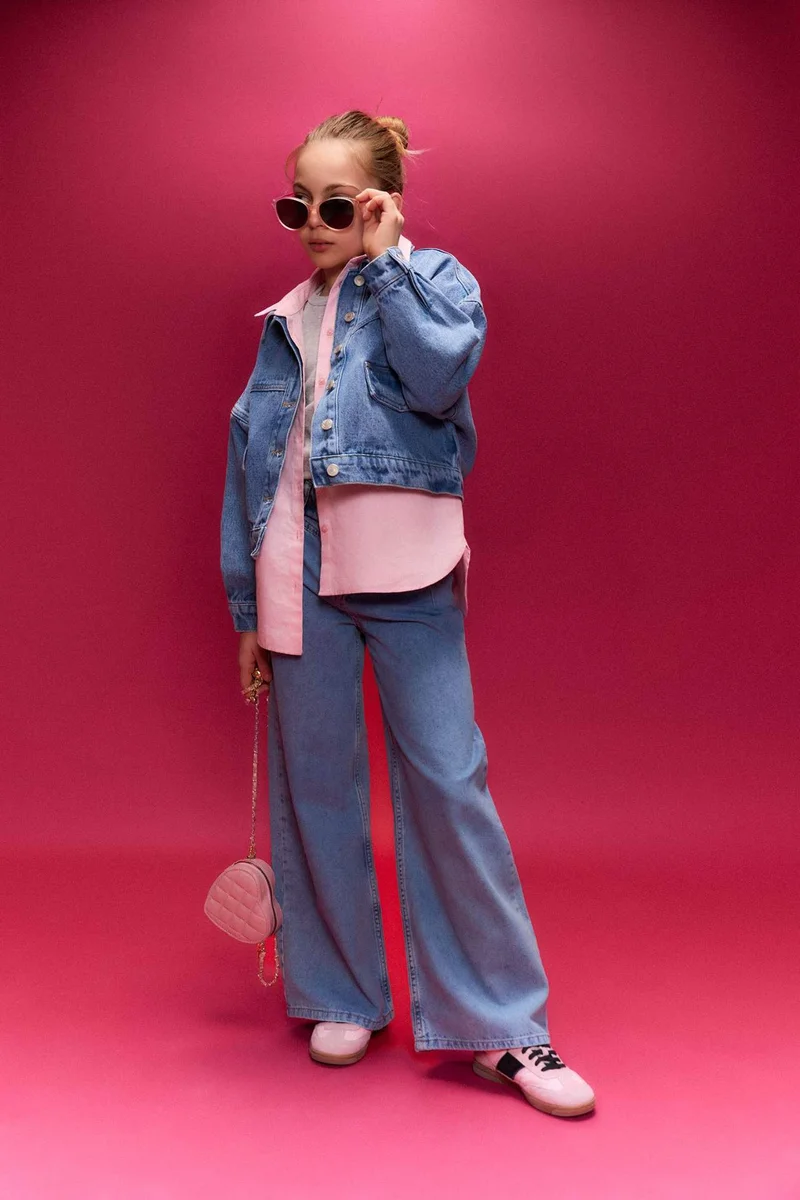 ديفاكتو Girl Wide Leg Jeans
