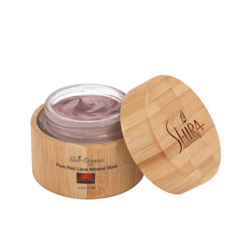 Shira ShirOrganic Red Lava Mineral Face Mask OilAbsorbing Treatment Mask Natural Source Enzymes for Acne Prone  Congested Skin 15ML