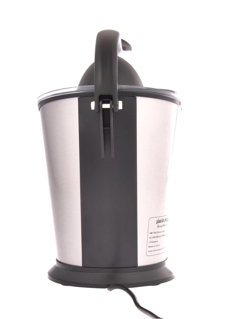Home Master عصارة حمضيات برتقال كهربائية أسود/فضي HM-180 - Image 5