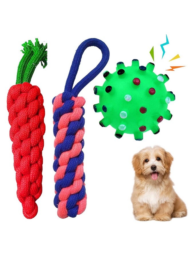 Emily Pets Dog Toys All-In-One Set Dog Toys Pack For Small To Medium Dogs (Pack Of 3, Color May Vary) - Image 1