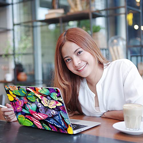 ICOLOR Pretty Butterflies Fashion Netbook Laptop Skin Sticker Reusable Protector Cover for 11.6-15.6 Inch Chromebook Skin YNEK-131 - Image 2