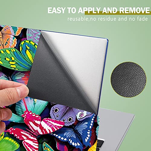 ICOLOR Pretty Butterflies Fashion Netbook Laptop Skin Sticker Reusable Protector Cover for 11.6-15.6 Inch Chromebook Skin YNEK-131 - Image 4