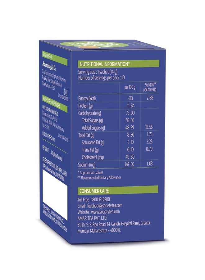 Society One Minute Tea | Elaichi Flavour | Made with Cardamom | Flavoured Instant Tea | 14g X 10 Sachets (140g) - Image 3
