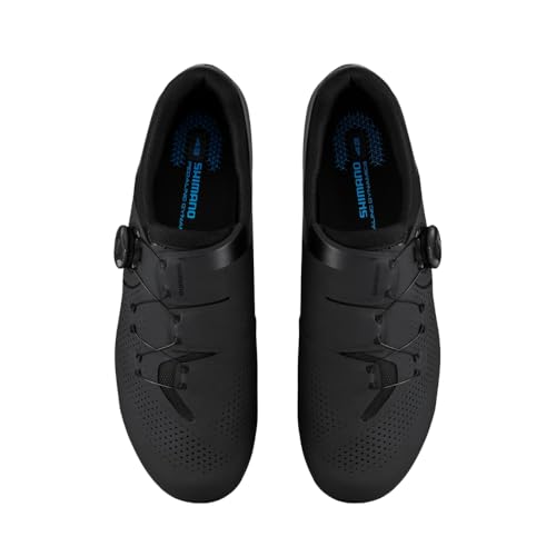 SHIMANO أحذية دراجة شيمانو SH-RC302، سوداء، 10-10.5 رجال - Image 2