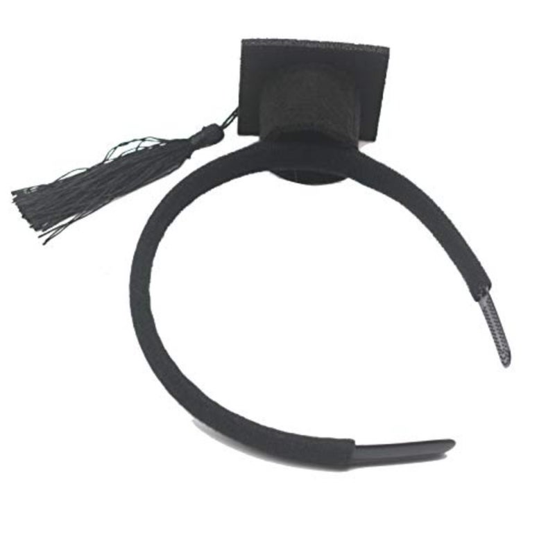 BinaryABC Graduation Hat Headband, Mini Bachelor Cap Headband, Graduation Party Supplies 2026, Graduation Decorations - Image 3