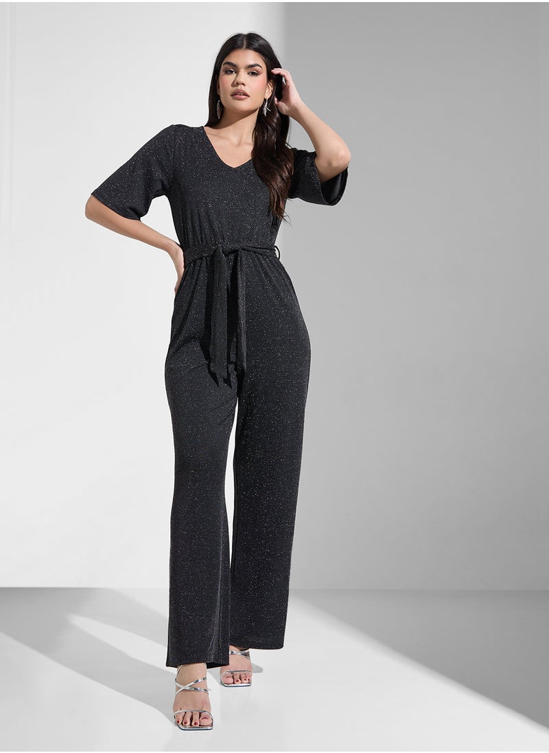 VERO MODA Glitter High Waist Jumpsuit  - Image 1