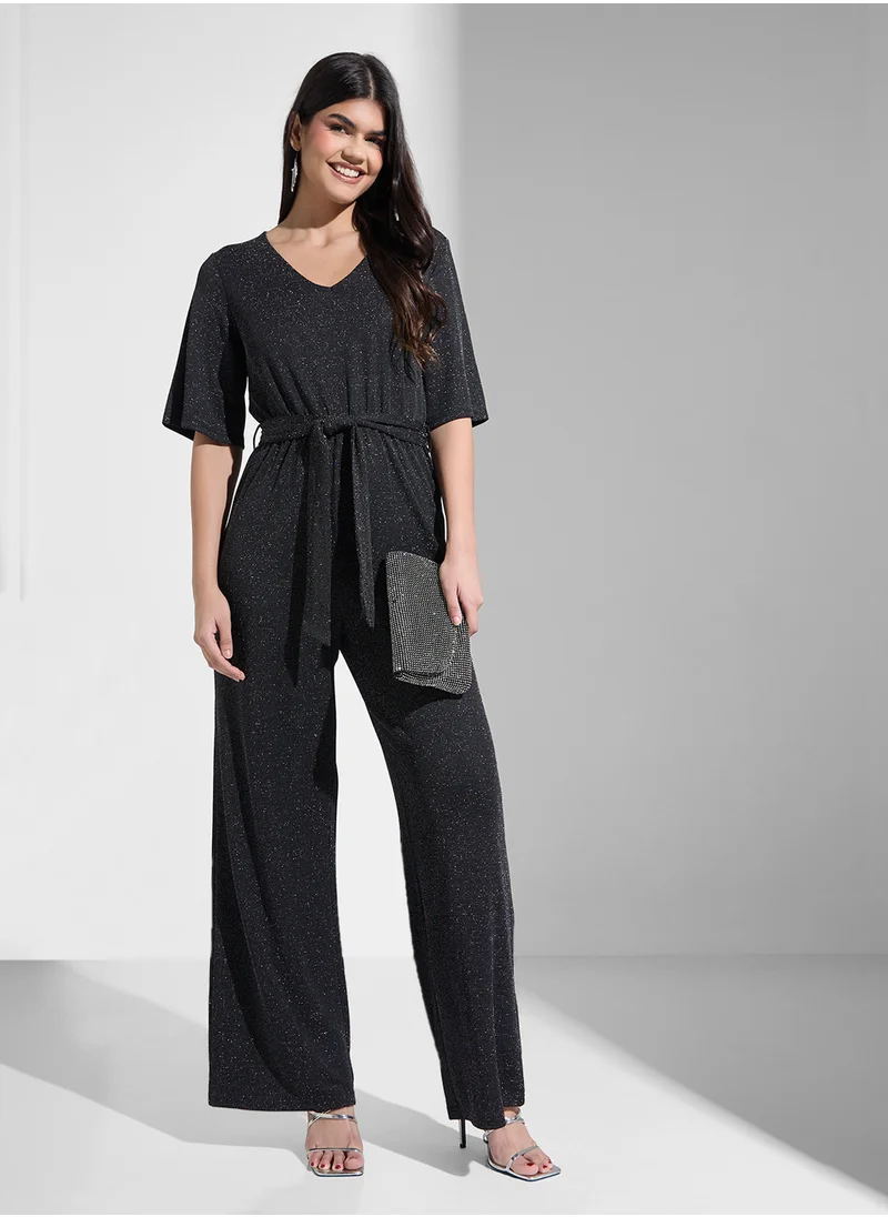 فيرو مودا Glitter High Waist Jumpsuit