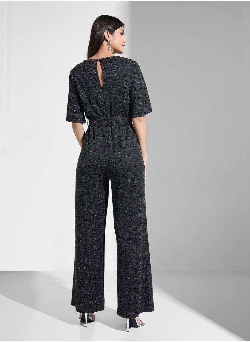 VERO MODA Glitter High Waist Jumpsuit  - Image 2