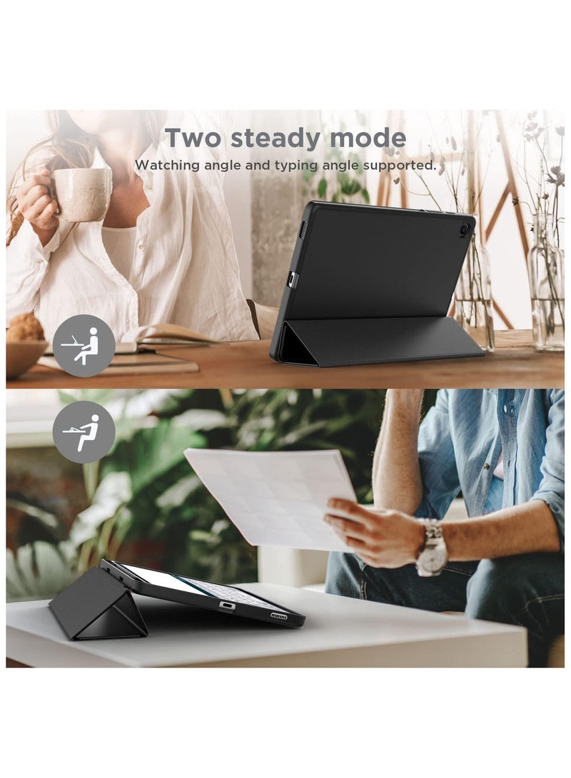 Smart Case For Xiaomi Redmi Pad SE 11 inch Tablet 2023 Cover with Pencil Holder, Soft TPU Smart Stand Back Cover Auto Wake/Sleep (Black) - Image 2