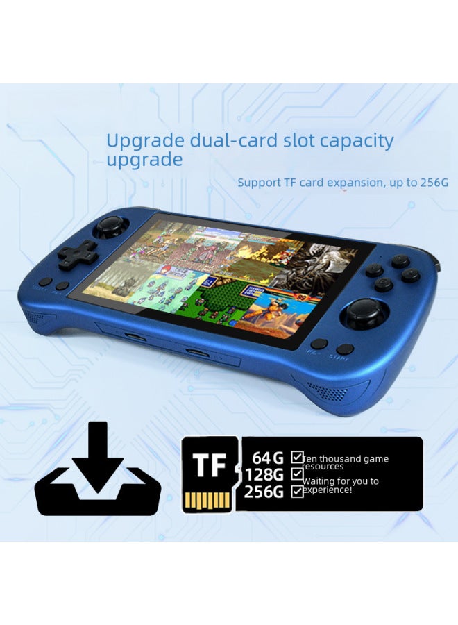 Powkiddy X55 Portable 5.5-inch Open Source Handheld Console Street Fighter Ps1 Emulator High Definition Gaming Machine-Product Color:x55 No Card, No System, No Machine-Model:Black - Image 5