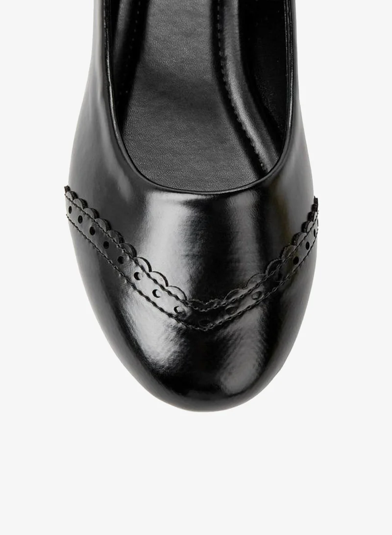 Flora Bella By Shoexpress BLACK Women Buckle Ballerina for Women | Best Price UAE