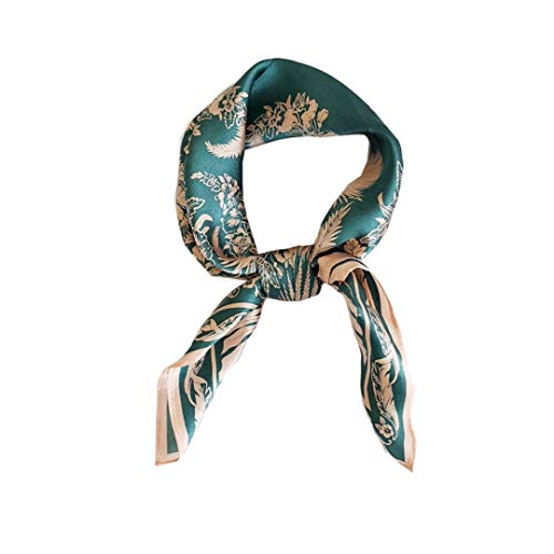 FONYVE 100% Mulberry Silk Scarfs for Women - Lightweight Square Satin Head For Hair for Sleeping 21" x 21", Small - Image 1