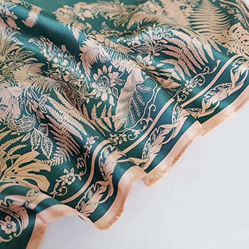 FONYVE 100% Mulberry Silk Scarfs for Women - Lightweight Square Satin Head For Hair for Sleeping 21" x 21", Small - Image 3