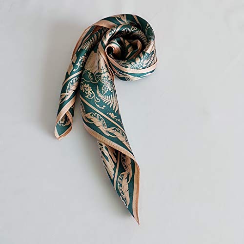 FONYVE 100% Mulberry Silk Scarfs for Women - Lightweight Square Satin Head For Hair for Sleeping 21" x 21", Small - Image 4