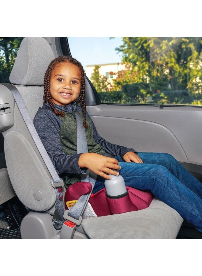Diono Solana, No Latch, Pack of 2 Backless Booster Car Seats, Lightweight, Machine Washable Covers, Cup Holders, Pink - Image 2