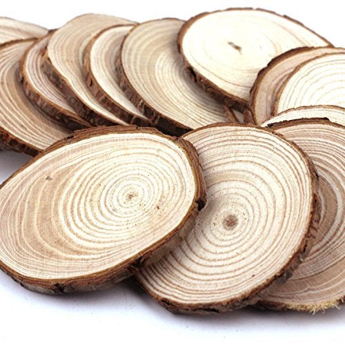 JDYYICZ 50PCSWS Wood Slices, 50 Pieces, Wooden - Image 2