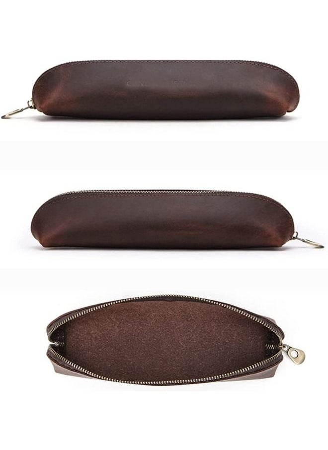 Leather Pencil Case Simple and Vintage