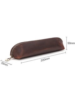 Cordova Leather Pencil Case Simple and Vintage  - Image 2
