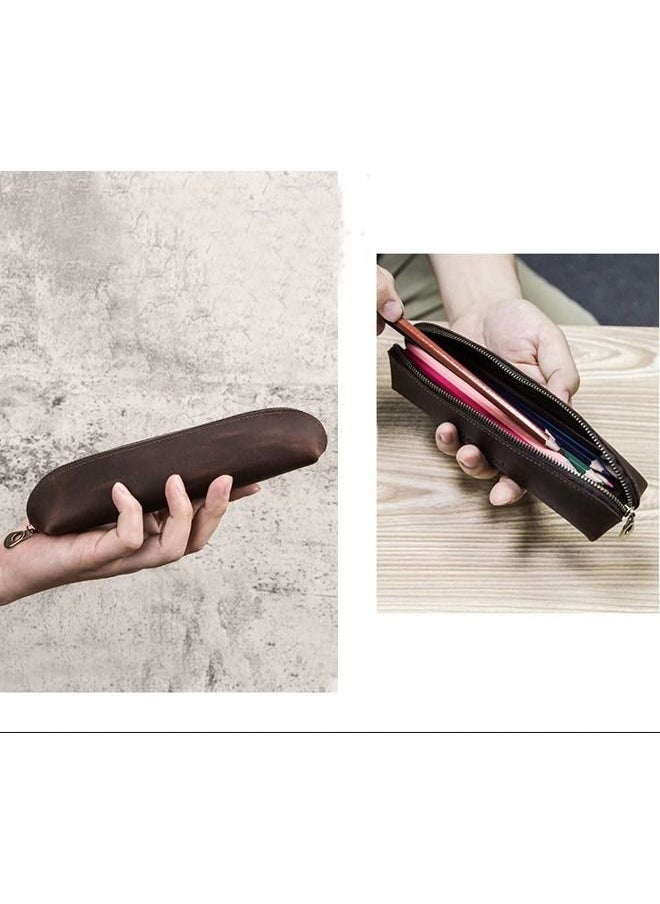Leather Pencil Case Simple and Vintage