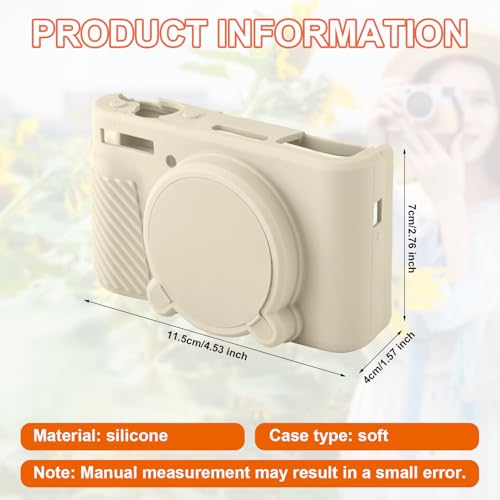 PEUTIER SX730 SX740 Camera Case, Slim Anti-Scratch Silicone Camera Protective Cover Soft Digital Camera Sleeve Compatible with Canon PowerShot SX740 SX730 HS Camera - Image 2