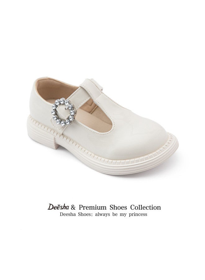 DEESHA Velcro Diamond Buckle】girls' Leather Shoes, Autumn 2025, Children's Fashion Student Performance Shoes, Single Shoes - Image 3