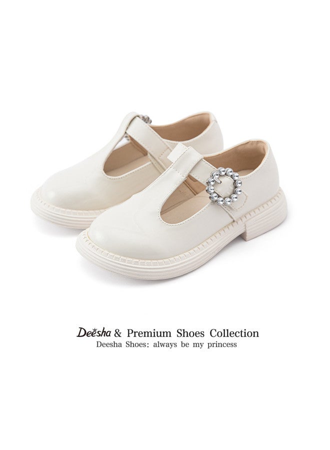 DEESHA Velcro Diamond Buckle】girls' Leather Shoes, Autumn 2025, Children's Fashion Student Performance Shoes, Single Shoes - Image 4