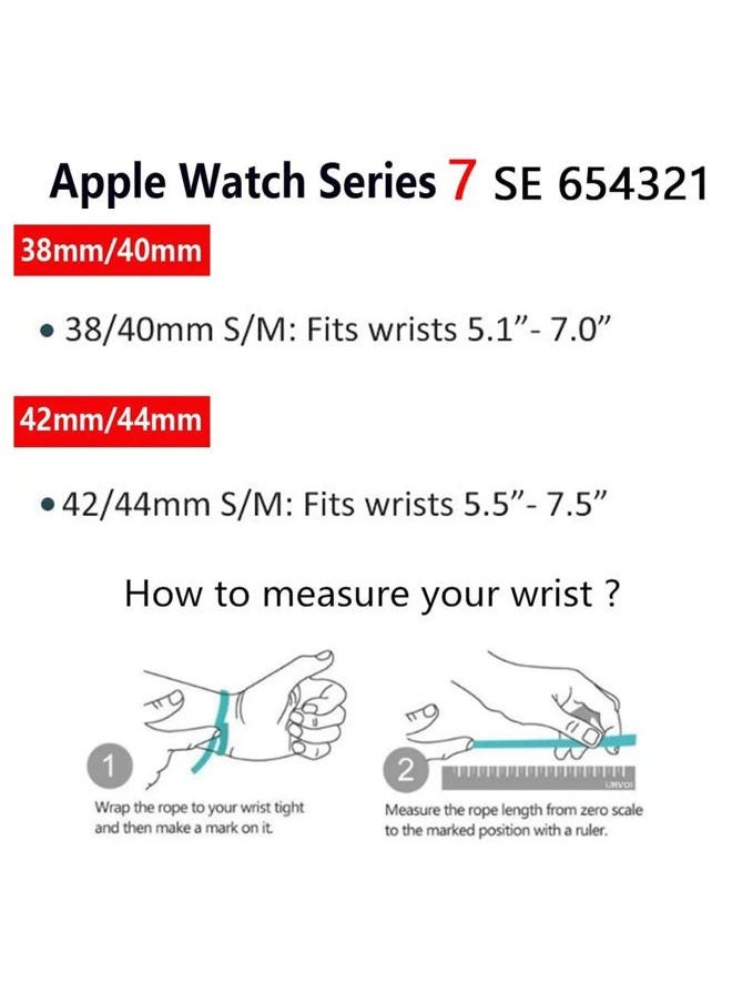 Generic - NEW Luxury Adjustable Leather Strap Watch Band Compatible with Apple Watch Series 7 SE 6 5 4 3 | 38/40/41MM and 42/43/44/45/49MM (42/43/44/45/49MM) - Image 1