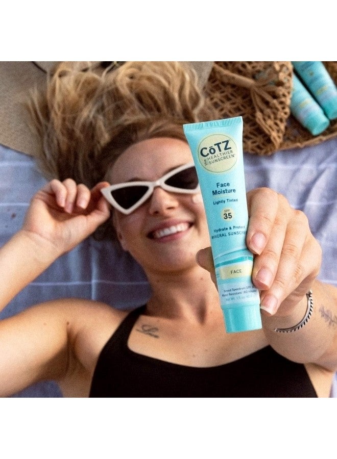 CoTZ Face Moisture Lightly Tinted Mineral Sunscreen Broad Spectrum SPF 35; 1.5 oz / 42.5 g - Image 4