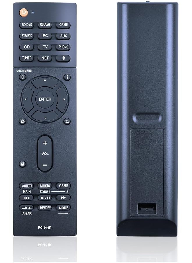 New Rc 911R Replace Remote For Onkyo Av Receiver Tx Nr676E Tx Nr686 Tx Nr585 Tx Nr575 Tx Nr575E Ht R695 Tx Nr656 Tx Rz610 Tx Nr555 Tx Rz710 Tx Rz810 Tx Nr757 Tx Rz720 Tx Nr676