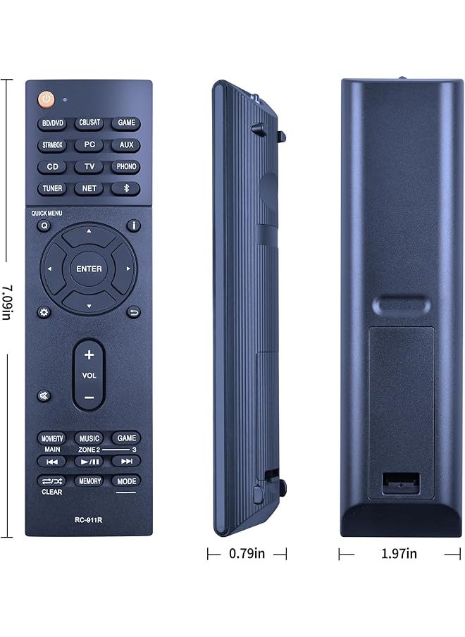 New Rc 911R Replace Remote For Onkyo Av Receiver Tx Nr676E Tx Nr686 Tx Nr585 Tx Nr575 Tx Nr575E Ht R695 Tx Nr656 Tx Rz610 Tx Nr555 Tx Rz710 Tx Rz810 Tx Nr757 Tx Rz720 Tx Nr676