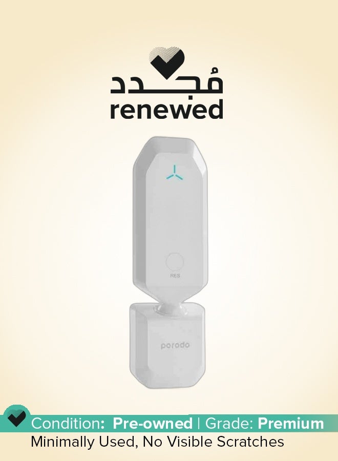porodo Renewed - Porodo 2.4GHz Wifi Signal Extender 300MBPS UK - White - Image 1