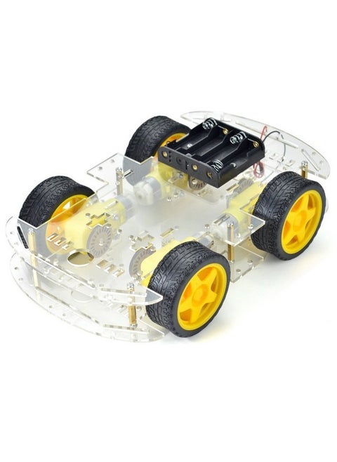 Robocraze DIY 4-wheel Drive Robot Smart Car Chassis Kits with Speed Encoder For RC Car
