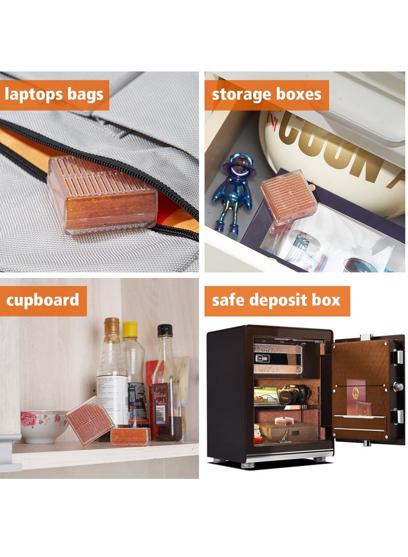 SYOSI SYOSI Indicating Silica Gel Desiccant, ABS Box Desiccant 60g Reusable Silica Gel Desiccant for Car, Closet, Cabinet, Bag, Storage Box (4 Packs) - Image 5