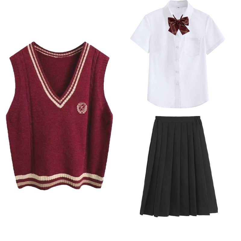 Jk Waistcoat Vest Chorus Games Performance School Uniform Suit Middle School Students High School Students Class Uniform Suit - Image 1