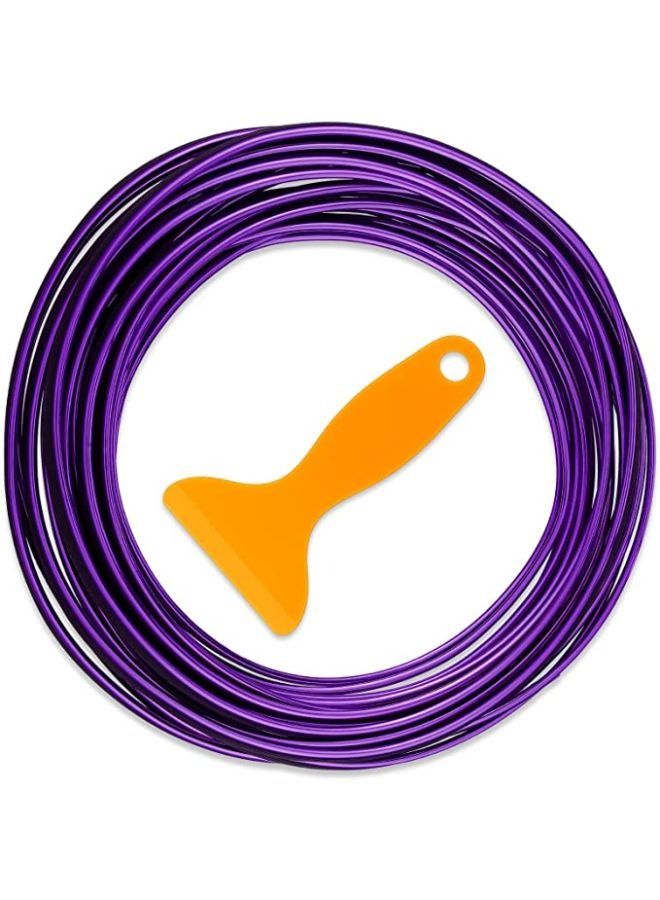 Car Interior Moulding Trim Strips Universal Car Decoration Pinstriping Filler Insert Strips Styling Dashboard Decorative DIY Flexible Strip Garnish Accessory with Installing Tool - Image 1