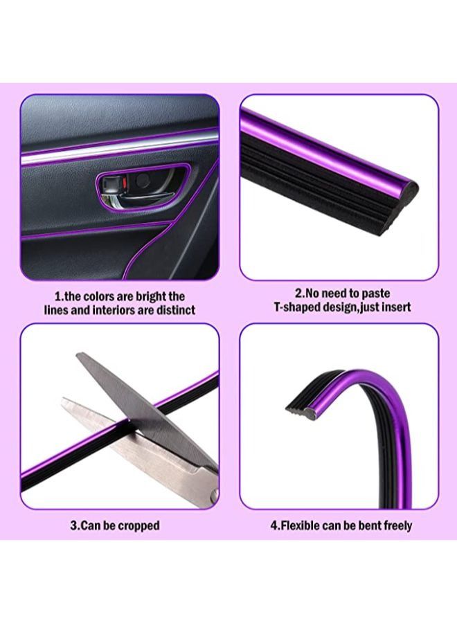 Car Interior Moulding Trim Strips Universal Car Decoration Pinstriping Filler Insert Strips Styling Dashboard Decorative DIY Flexible Strip Garnish Accessory with Installing Tool - Image 3