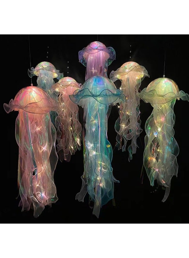 Stall Toy Night Market Explosions Luminous Headband Stall With Light Small Gift Headwear Cat Ear Rabbit Ear Headband Bar-Color:Glowing Jellyfish Lamp Mixed Color (hot Sale At Street Stalls) - Image 1
