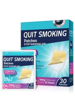 Stop Smoking Aid Patches,Step 2 Helping Quit Patch,30 Patches Quit Smoking Patches,Transdermal System Patch to Help Quit Smoking 2 Week Behavioral Support Program (14mg)