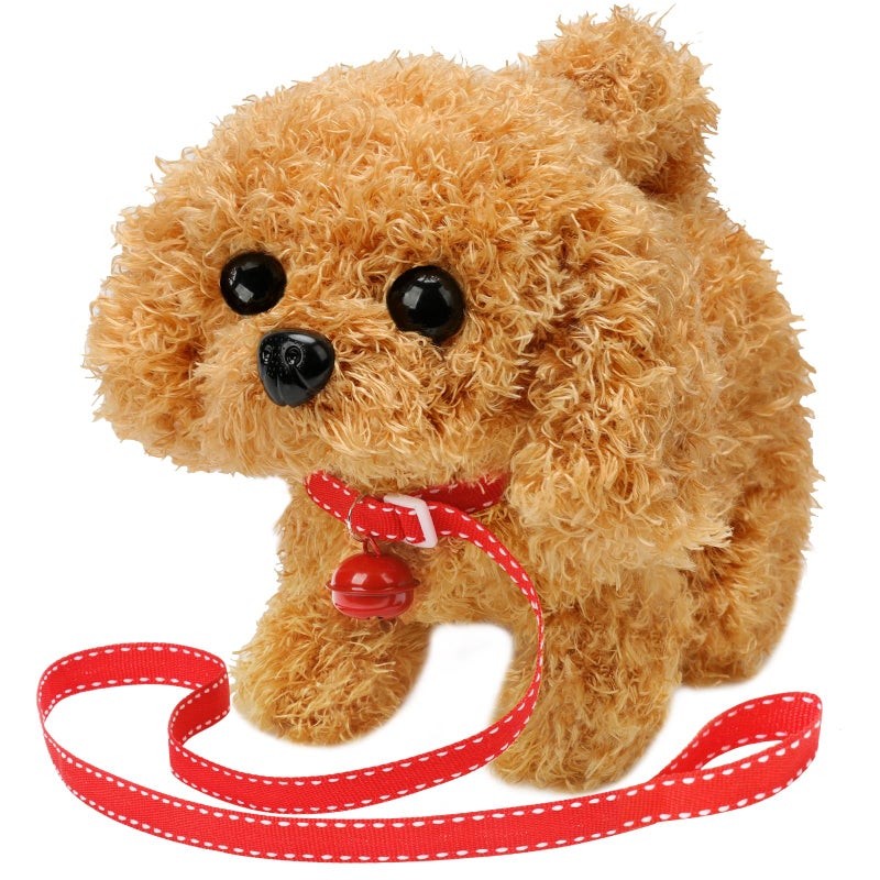 KSABVAIA Plush Teddy Toy Puppy Electronic Interactive Dog Walking Barking Tail Wagging Stretching Companion Animal for Kids Toddlers - Image 2