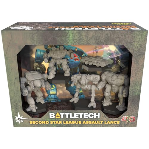 Catalyst Game Labs Second Star League Assault Lance 5 Miniatures Board Game for 1 Players and Ages 14 - Image 1