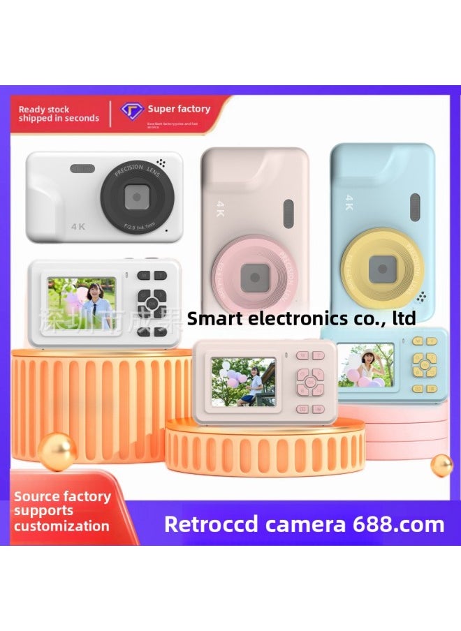 Generic Strict Selection Of Ccd Camera Children's Digital Camera Student Camera Children's Camera Dual Camera Mini Camera HD-Color:Q8 Camera + Lanyard + Manual + Data Cable  - Image 2