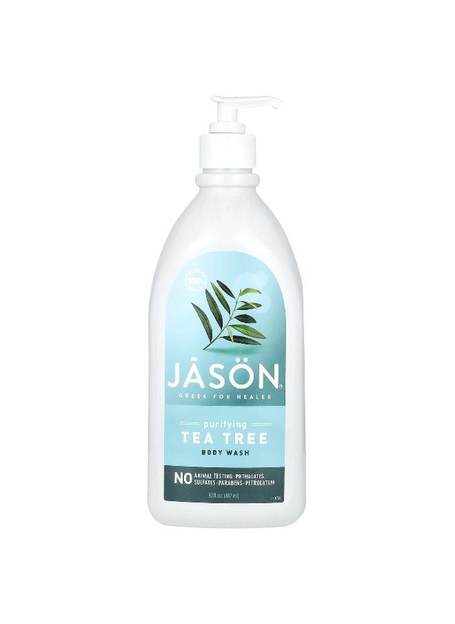 Jason Natural Jason Natural, Body Wash, Purifying Tea Tree, 30 fl oz (887 ml)  - Image 1