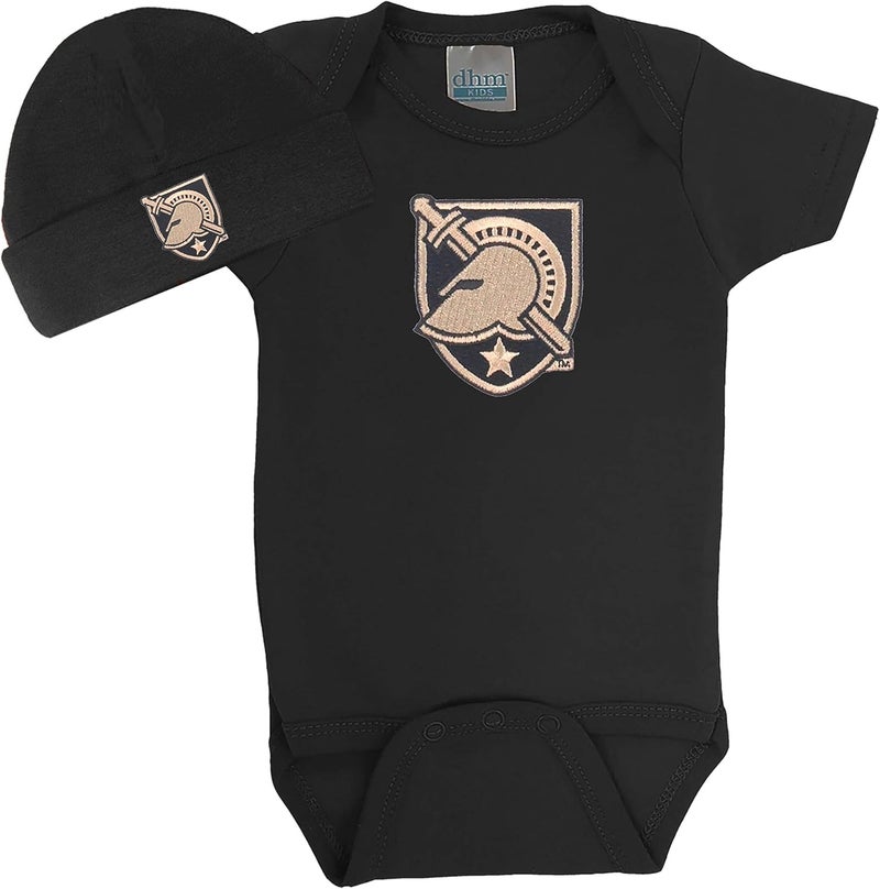Future Tailgater Army Black Knights Baby Onesie and Cap Set - Image 1