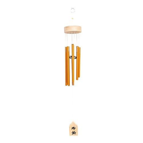 GJ Feng Shui Vastu 7 Pipes Rods Wooden Wind Chime for Balcony with Good Sound for Positive Energy - Image 5