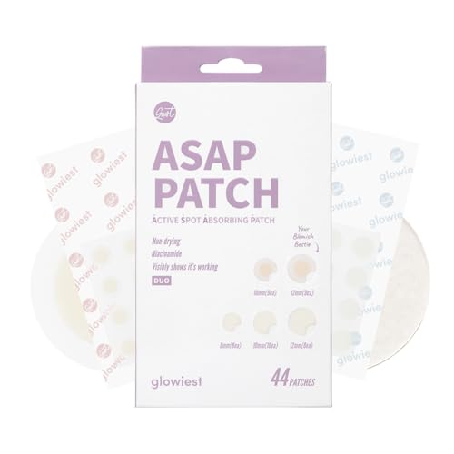 glowiest ASAP Active Spot Alleviating Patch 44 Patches DUO 8mm 10mm 12mm Spot patches Premium Hydrocolloid Dressing Dots Simple Easy Active Treatment - Image 1